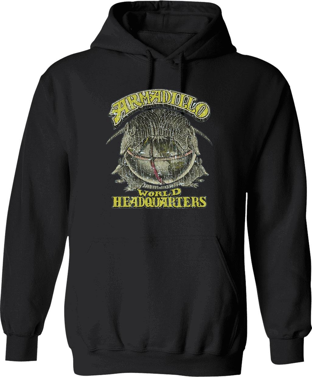 Armadillo World Headquarters 1970 Graphic Pullover Hoodie - Black
