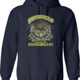 Armadillo World Headquarters 1970 Graphic Pullover Hoodie - Navy