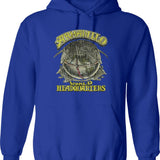 Armadillo World Headquarters 1970 Graphic Pullover Hoodie - Blue