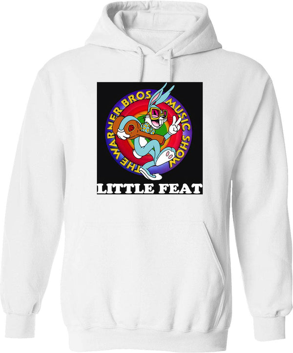 Art Little Feat Women Men Hoodie - Retro Graphic Pullover Hoodie for Men & Women - White