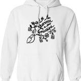 Art Logo Funny Hoodie - Sarcastic Humor Graphic Hoodie - White