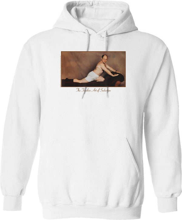 Art Of Seduction Hoodie - Retro Graphic Pullover Hoodie for Men & Women - White