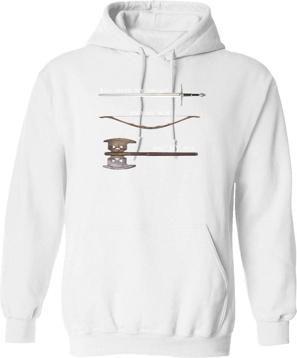 Art Picture Funny Gifts Vintage Hoodie - Retro Graphic Cosy Pullover - White