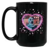 Art The Clown Heart Frame Black Coffee Mug, Gift Coffee Mug - Black