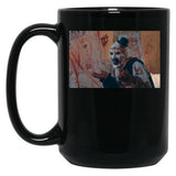 Art The Clown Making A Mess - Terrifier Black Coffee Mug, Gift Coffee Mug - Black