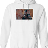 Art The Clown Making A Mess - Terrifier Graphic Pullover Hoodie - White
