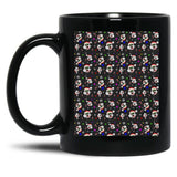 Art The Clown Terrifier 3 Christmas Pattern Black Coffee Mug, Gift Coffee Mug