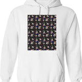 Art The Clown Terrifier 3 Christmas Pattern Graphic Pullover Hoodie - White