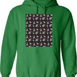 Art The Clown Terrifier 3 Christmas Pattern Graphic Pullover Hoodie - Green