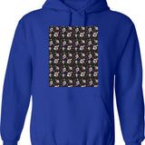 Art The Clown Terrifier 3 Christmas Pattern Graphic Pullover Hoodie - Blue