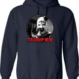 Art The Clown Terrifier Classic Graphic Pullover Hoodie - Navy