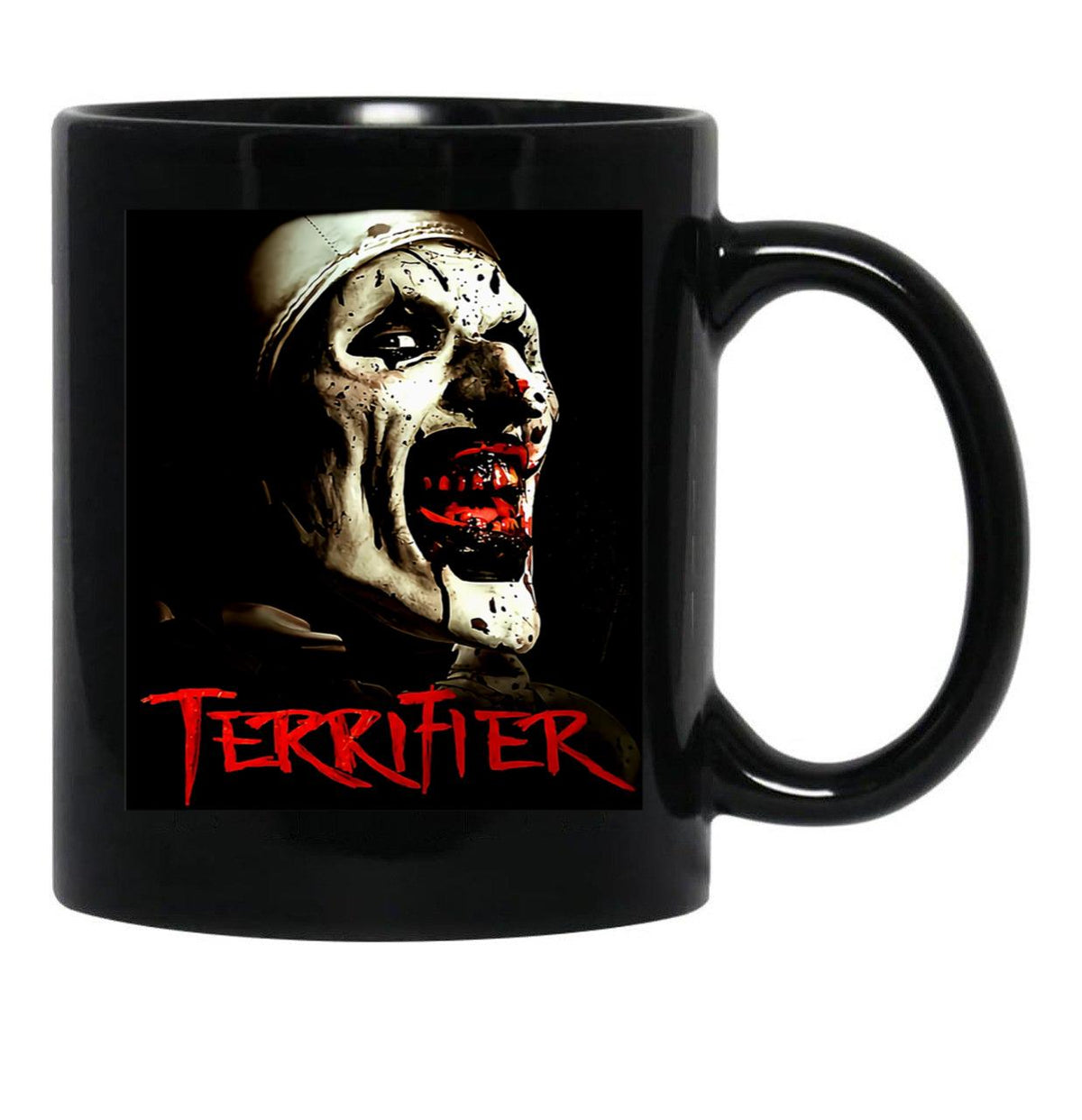 Art The Clown Terrifier (2) Black Coffee Mug, Gift Coffee Mug - Black