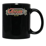 Ascot Speedway 1957 Long Black Coffee Mug, Gift Coffee Mug - Black