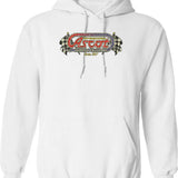 Ascot Speedway 1957 Long T-Hoodie Graphic Pullover Hoodie - White