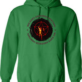 Assumed Control Starman Hoodie - Retro Graphic Pullover Hoodie for Men & Women - Green