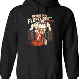 Attack Of The Floppy Disks Geeky Hoodie - Black