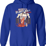 Attack Of The Floppy Disks Geeky Hoodie - Blue