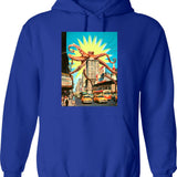 Attack Of The Octopus (in Nyc) Hoodie - Blue