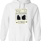 Attempted Murder Hoodie - Retro Graphic Pullover Hoodie for Men & Women - White