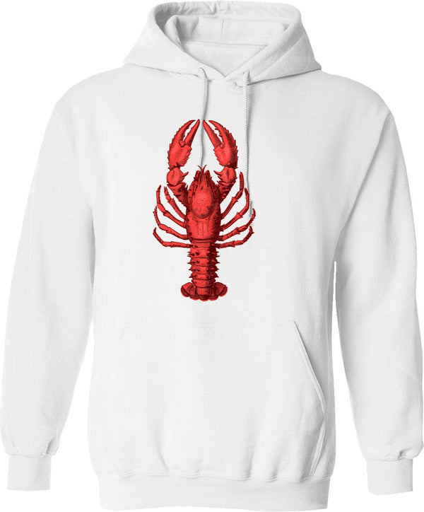 Australian Crayfish Hoodie - Retro Graphic Pullover Hoodie for Men & Women - White