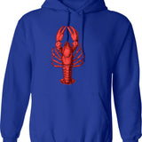 Australian Crayfish Hoodie - Retro Graphic Pullover Hoodie for Men & Women - Blue