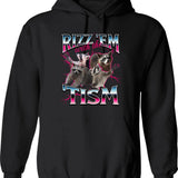 Autism Funny Rizz Em With The Tism Meme Autistic Racoon Hoodie - Black