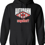 Autobahn - Nagelbett Hoodie - Retro Graphic Pullover Hoodie for Men & Women - Black