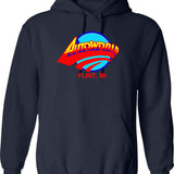 Autoworld Hoodie - Retro Graphic Pullover Hoodie for Men & Women - Navy