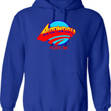Autoworld Hoodie - Retro Graphic Pullover Hoodie for Men & Women - Blue