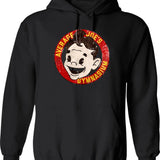 Average Joe's Gymnasium Funny Hoodie - Sarcastic Humor Graphic Hoodie - Black