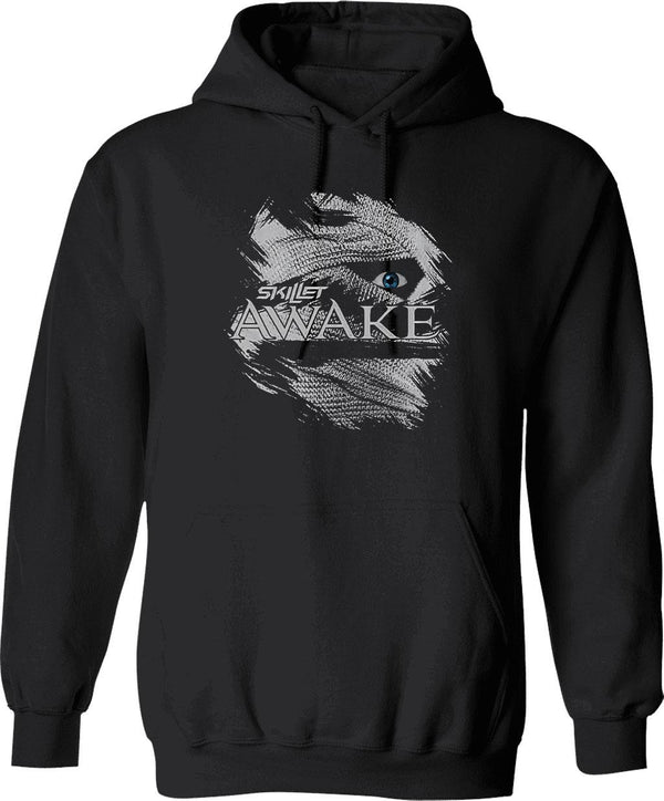 Awake Hoodie - Retro Graphic Pullover Hoodie for Men & Women - Black