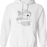 Awake Hoodie - Retro Graphic Pullover Hoodie for Men & Women - White