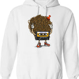 Awesome Mix Vol. Funky Hoodie - Retro Graphic Pullover Hoodie for Men & Women - White