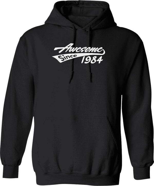 Awesome Since 1984 Cool 41st Birthday Gift Funny Vintage 41 Year Old Bday Gifts Boy Girl Hoodie - Black