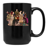 BBC Ghosts My Family Black Coffee Mug, Gift Coffee Mug