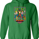 B.m.hex Gang Hoodie - Retro Graphic Pullover Hoodie for Men & Women - Green