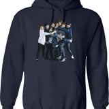 BTS Graphic Pullover Hoodie - Navy