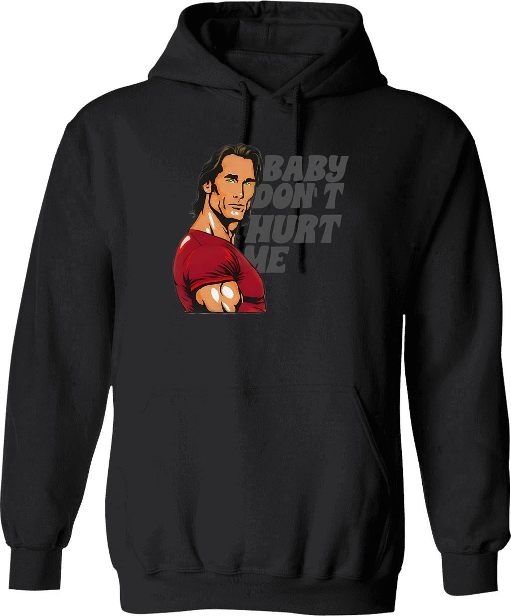 Baby Don't Hurt Me Funny T-shirticonic Meme Hoodie - Black