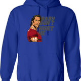 Baby Don't Hurt Me Funny T-shirticonic Meme Hoodie - Blue