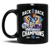 Back 2 Back Detroit 2024 North Champions Black Coffee Mug, Gift Coffee Mug