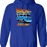 Back To The Island Spoof Hoodie - Retro Graphic Pullover Hoodie for Men & Women - Blue
