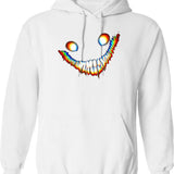 Backroom_S Smiler Graphic Pullover Hoodie - White