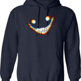 Backroom_S Smiler Graphic Pullover Hoodie - Navy