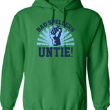 Bad Spellers Untie Hoodie - Retro Graphic Pullover Hoodie for Men & Women - Green