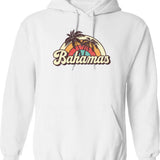 Bahamas Honeymoon Trip Hoodie - Retro Graphic Pullover Hoodie for Men & Women - White
