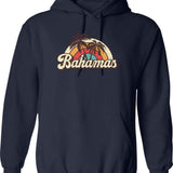 Bahamas Honeymoon Trip Hoodie - Retro Graphic Pullover Hoodie for Men & Women - Navy