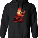 Baldurs Gate 3 - Karlach Negative Illusion Classic Graphic Pullover Hoodie - Black