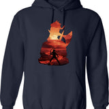 Baldurs Gate 3 - Karlach Negative Illusion Classic Graphic Pullover Hoodie - Navy