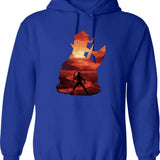Baldurs Gate 3 - Karlach Negative Illusion Classic Graphic Pullover Hoodie - Blue