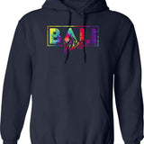 Bali Hoodie - Retro Graphic Pullover Hoodie for Men & Women - Navy